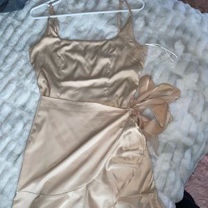 Princess Polly size 4 champagne dress